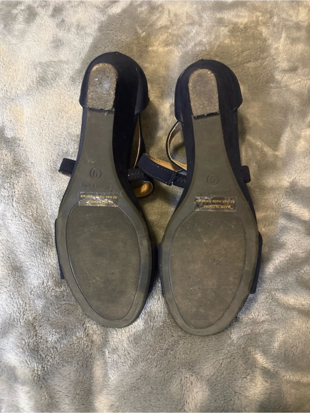 Dream Pairs Cross-strap Wedge Sandals Navy 9M - Picture 7 of 8